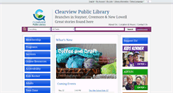 Desktop Screenshot of clearview.library.on.ca