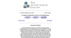 Desktop Screenshot of interchurch-center.library.net